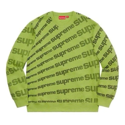 Supreme Radial Crewneck 'green Black'