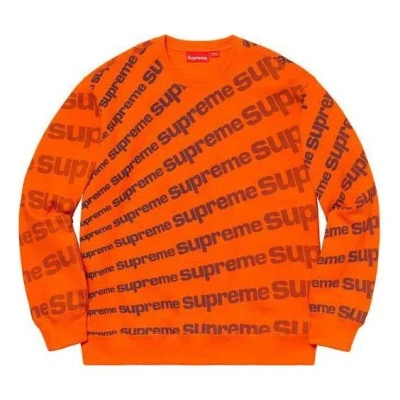 Supreme Radial Crewneck 'orange Black'