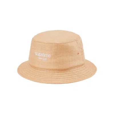 Pre-owned Supreme Raffia Crusher 'natural' | Tan | Men's Size M/l