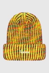 Supreme Rainbow Beanie Hat In Yellow