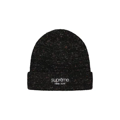 Pre-owned Supreme Rainbow Speckle Beanie 'black'