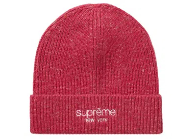 Pre-owned Supreme Rainbow Speckle Beanie In Pink