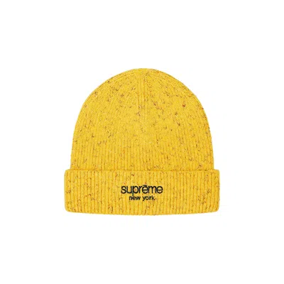 Pre-owned Supreme Rainbow Speckle Beanie 'yellow' | Men's Size Onesize