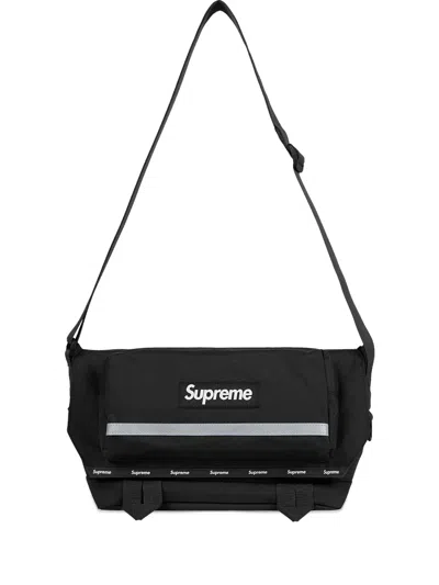 Supreme Raindrop Messenger Bag In Black