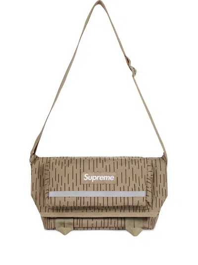 Supreme Raindrop Messenger Bag In Brown