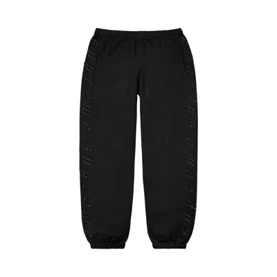 Pre-owned Supreme Raised Embroidery Sweatpant 'black'