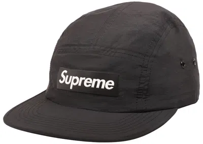 Pre-owned Supreme Raised Logo Patch Camp Cap In Black