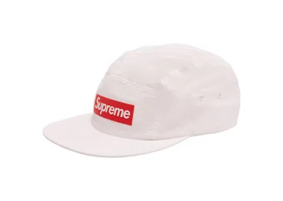 Pre-owned Supreme Raised Logo Patch Camp Cap In White