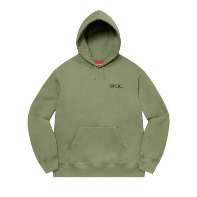 Pre-owned Supreme Ralph Steadman Skull Hooded Sweatshirt 'light Olive' | Green | Men's Size M