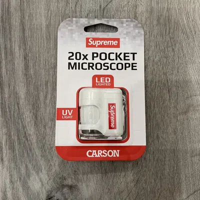Pre-owned Supreme Raymay Pocket Microscope Keychain In White
