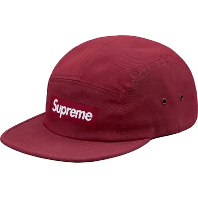 Pre-owned Supreme Reactive Camp Cap In Red