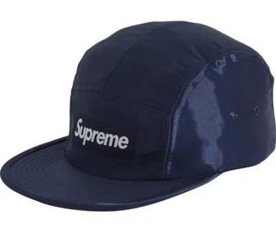 Pre-owned Supreme Reactive Camp Cap In Royal