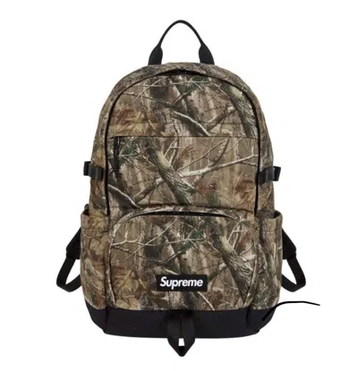 Pre-owned Supreme Realtree Camo Denim Backpack In Brown