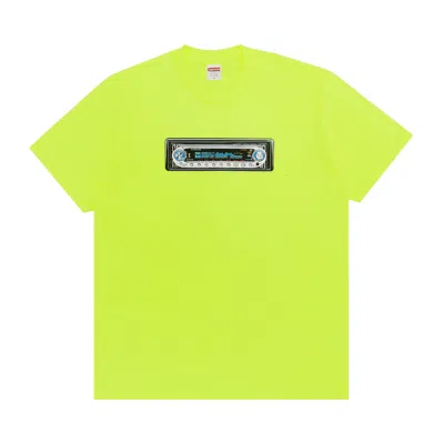 Pre-owned Supreme Receiver Tee 'fluorescent Yellow' | Men's Size L