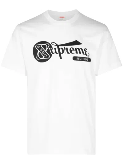 Supreme Records Cotton T-shirt In White