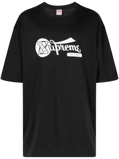 Supreme Records T-shirt In Black