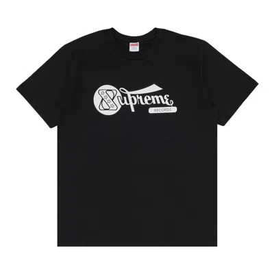 Pre-owned Supreme Records Tee 'black'