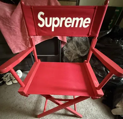 Pre-owned Supreme Red Directors Chair