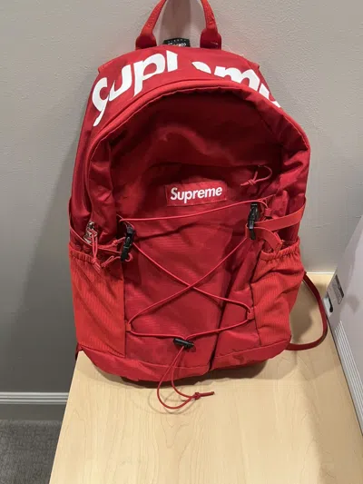 Pre-owned Supreme Red  Backpack 2016