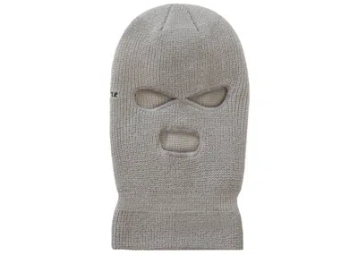 Pre-owned Supreme Reflective Balaclava In Grey