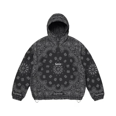 Pre-owned Supreme Reflective Bandana Anorak 'black' | Men's Size L