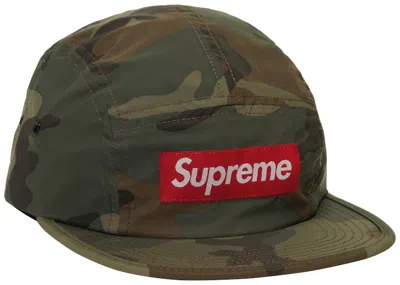 Pre-owned Supreme Reflective Camo Camp Cap In Olive