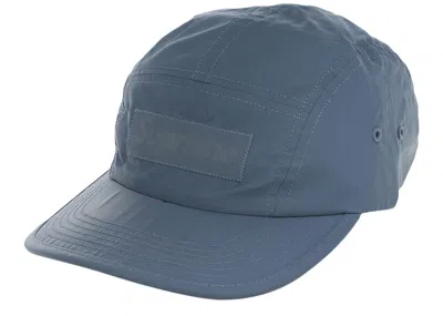 Pre-owned Supreme Reflective Camp Cap (ss20) In Blue