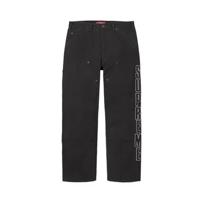 Pre-owned Supreme Reflective Double Knee Pant 'black' | Men's Size 32