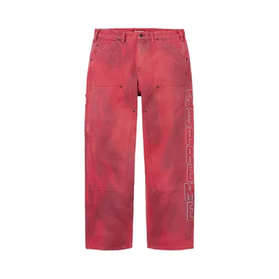 Pre-owned Supreme Reflective Double Knee Pant 'red' | Men's Size 30