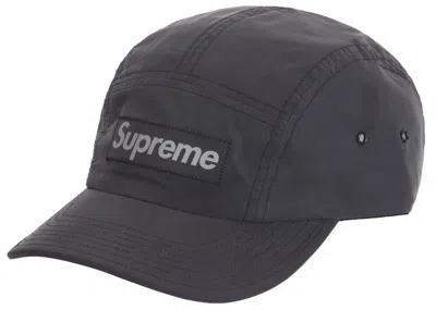 Pre-owned Supreme Reflective Dyed Camp Cap In Black