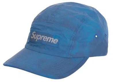 Pre-owned Supreme Reflective Dyed Camp Cap In Blue