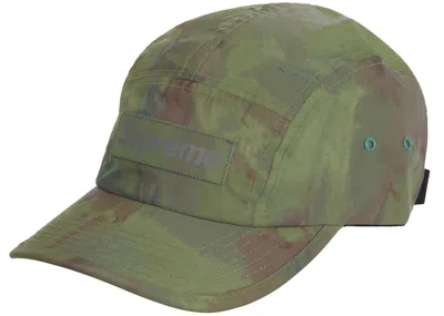 Pre-owned Supreme Reflective Dyed Camp Cap In Green