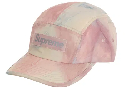Pre-owned Supreme Reflective Dyed Camp Cap In Magenta