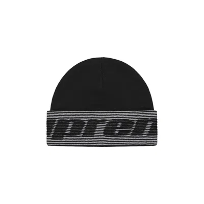 Pre-owned Supreme Reflective Jacquard Beanie 'black'