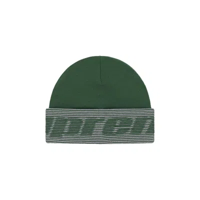 Pre-owned Supreme Reflective Jacquard Beanie 'dark Green'