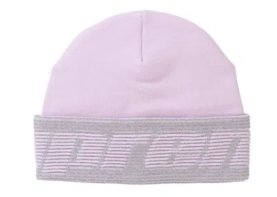 Pre-owned Supreme Reflective Jacquard Beanie In Light Pink