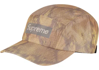 Pre-owned Supreme Reflective Jacquard Logo Camp Cap (fw22) In Snake
