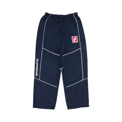 Pre-owned Supreme Reflective Piping Track Pant 'navy' | Blue | Men's Size S