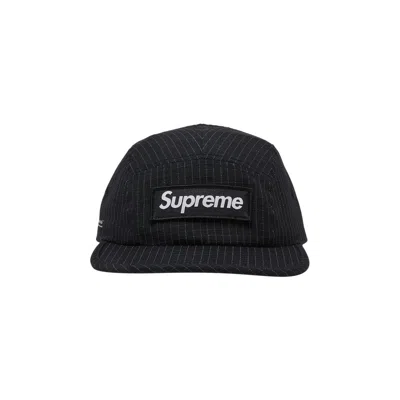 Pre-owned Supreme Reflective Ripstop Camp Cap 'black'