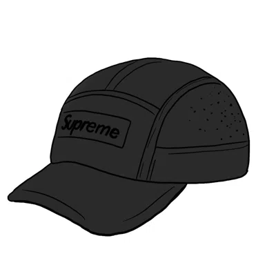 Pre-owned Supreme Reflective Ripstop Camp Cap Ss20 In Black