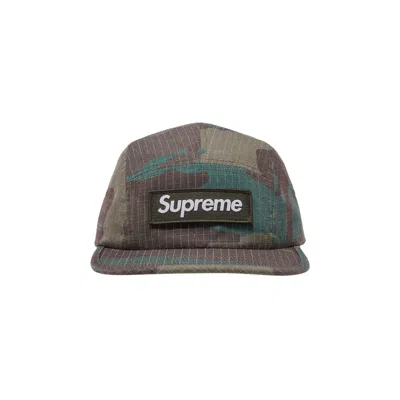 Pre-owned Supreme Reflective Ripstop Camp Cap 'woodland Camo' In Multi-color