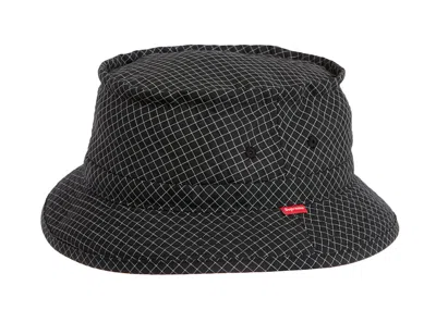 Pre-owned Supreme Reflective Ripstop Low Crusher Hat In Black