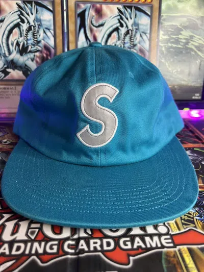 Pre-owned Supreme Reflective S Logo Cap S/s ‘16 In Blue