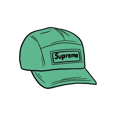 Pre-owned Supreme Reflective Speckled Camp Cap In Green