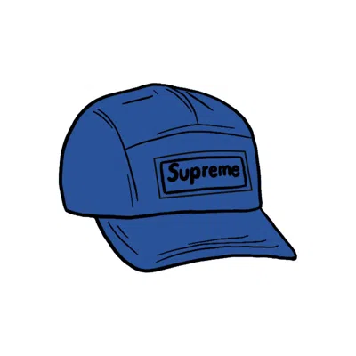 Pre-owned Supreme Reflective Speckled Camp Cap In Royal In Blue