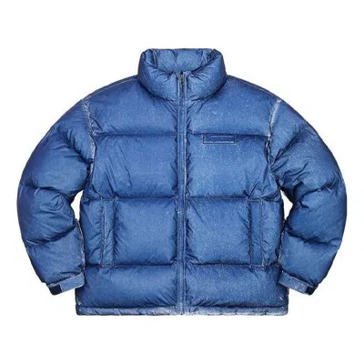 Supreme Reflective Speckled Down Jacket 'blue'