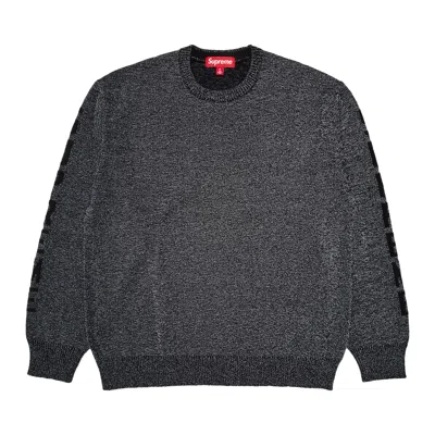 Pre-owned Supreme Reflective Sweater 'black'