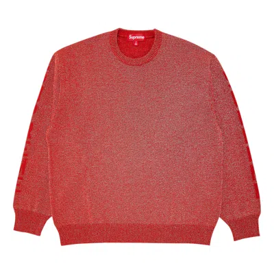Pre-owned Supreme Reflective Sweater 'orange' | Men's Size Xl