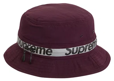 Pre-owned Supreme Reflective Zip Crusher Hat In Purple