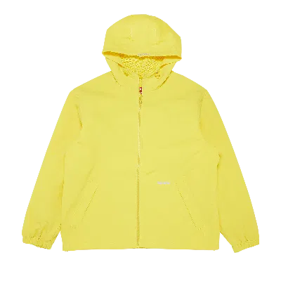 Pre-owned Supreme Reflective Zip Hooded Jacket 'yellow'